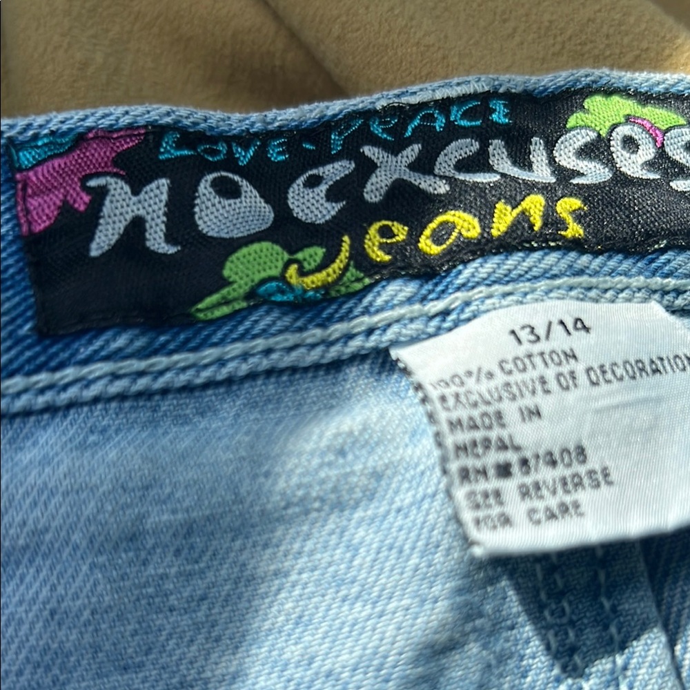 Light Blue Women's Jean Shorts 13/14 no excuses lightly used